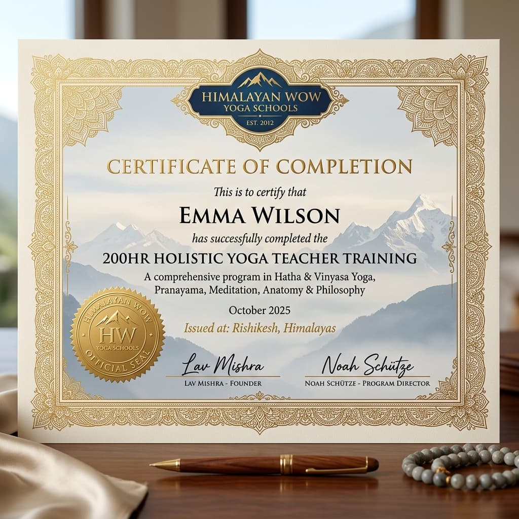 Emma Wilson's Certificate